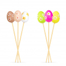 Decor de Paște - set de ouă - 6 tipuri - 4 cm