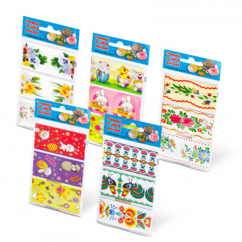 Decor ouă de Paște - set autocolante - 6 buc/pachet