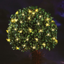 Șir lumină solară - fluture - 2,4 m - 25 LED-uri alb cald