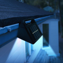 Lumină solară pentru jgheab - 6 LED-uri SMD alb rece - negru