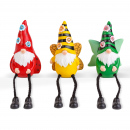 Spiriduși solari cu picioare - 3 tipuri - 3 LED-uri alb cald - 13,5 cm