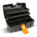 Geantă de scule pliabilă cu tavă triplă - plastic - 37 x 23 x 21 cm
