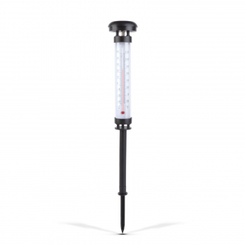 Termometru solar de gradină - LED alb rece - 6,3 x 44,5 cm