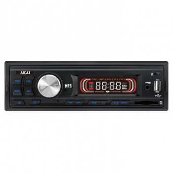 Radio MP3 auto AKAI STC-1011U, 4x25W, USB, Card Reader, iluminare albastru