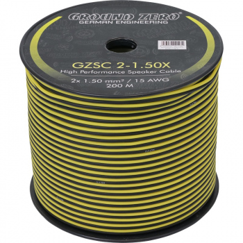 Cablu 1m 2x1.5mm Ground Zero GZSC 2-1,50X1M