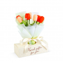 Decor cu plante artificiale - lalele - 24,5 x 11,5 x 40 cm