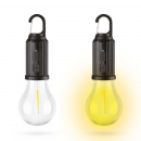 Lampa solară suspendată, formă bec, USB-C, 100 lumeni, 400 mAh
