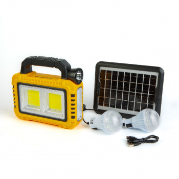 Lampă multifuncțională de mână cu panou solar, USB-C, 6 moduri de iluminare, 8 LED-uri, 3600 mAh