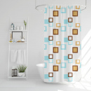 Set perdea de duș cu burete de baie – 180 x 180 cm