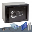 Seif digital cu cititor de amprentă și tastatură – 350 x 250 x 250 mm