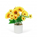 Plantă artificială decorativă - Floarea-soarelui - 20 x 8 cm