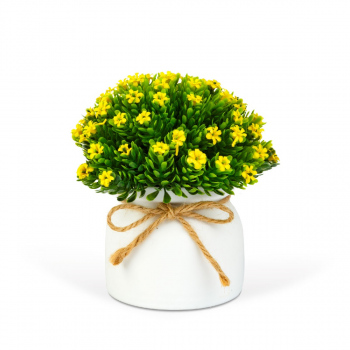 Plantă artificială decorativă - Flori mici - 3 modele - 18 x 8,5 cm