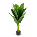 Plantă decorativă artificială colocasia – 100 cm, verde