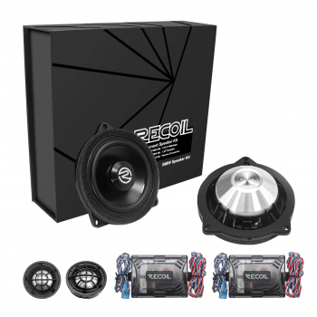 Sistem de difuzoare componente pe 2 căi, RBMW-T45M, de 4,5” (1150 mm), pentru BMW