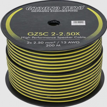 GZSC 2-2.50X Rola Cablu 200m Ground Zero pentru difuzoare, 2x2,5 mm²