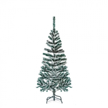 Brad artificial – 150 cm – cu aspect înzăpezit – PVC