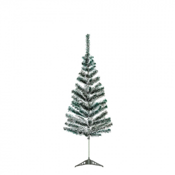 Brad artificial – 120 cm – cu aspect înzăpezit – PVC