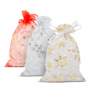 Săculeți organza pentru cadouri – set 12 bucăți – 10 x 15 cm – 3 culori