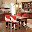 Set decorațiuni de scaun Crăciun – model Doamna Crăciun – 50 x 55 cm – roșu/alb