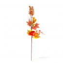 Ramură decorativă de toamnă cu frunze și bobițe – 62 cm – 2 modele