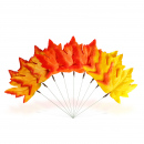 Decorațiune de toamnă – set frunze decorative – 28 cm – 9 bucăți / set