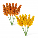Decorațiune de toamnă – set spice de mei – 2 culori – 18,6 cm – 6 bucăți / set