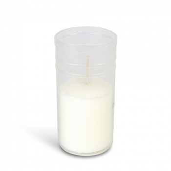Rezervă lumânare tip pastilă (tealight) – Ø4,8 cm – alb