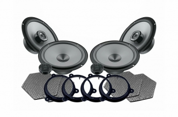 Pachet audio complet fata spate dedicat Dacia Duster 2 (2017 - prezent) cu difuzoare Hertz