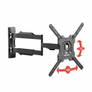 Suport TV de perete reglabil – pentru ecrane 17”-55”, 35 kg, VESA universal, negru