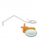 Lampă LED cu lupă – 5” (130 mm), 9W, 800 lumeni, braț reglabil, prindere de birou
