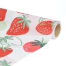 Traversă de masă decorativă – 180 x 28 cm – 70% poliester, 30% bumbac – model căpșuni