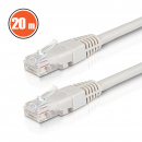 Cablu internet UTP CAT6 CCA Gri - 20 m Cablu internet UTP CAT6 CCA Gri - 20 m