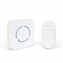 Sonerie wireless Kinetic fără baterii – 1 buton + 1 receptor – Alb cu LED albastru Sonerie wireless Kinetic fără baterii – 1 buton + 1 receptor – Alb cu LED albastru