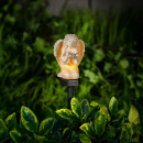 Îngeraș solar cu fluture – lumină LED alb cald – rășină – 42 × 11 × 6,5 cm Îngeraș solar cu fluture – lumină LED alb cald – rășină – 42 × 11 × 6,5 cm