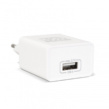 Adaptor de Încărcare USB 5V 2.1A Universal - Alb