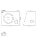 Incinta Subwoofer trapez reflex 35L  difuzor 25cm 