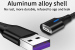 CABLU DATE INCARCARE 2IN1 FAST CHARGE 3.0 USB LA MICRO USB/TYPE-C 1.5M 5A ROSU - 02799