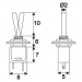 Intrerupatoare cu brat 1 circuit 1A-250V OFF-ON