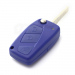 Fiat - Carcasa cheie tip briceag, 3 butoane, albastru