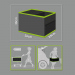 Organizator auto pt. portbagaj 2 compartimente 36 x 30 x 25 cm