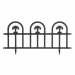 Bordura pt. pat de flori / gard - 60 x 30 - Negru
