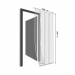 Perdea pt. usa din plasa anti-tantari, 4 benzi, max. 100 x 220 cm, alb