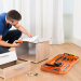 HANDY - Tavă cauciuc pentru unelte, cu compartimente şi mâner - 53 x 29,5 x 3,5 cm