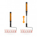 HANDY - Set role pentru vopsit cu mâner telescopic - 4 piese