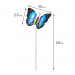Fluturi decorativi cu tijă - 29 cm - plastic