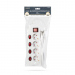 Prelungitor cu 4 prize și buton 4+1 - 250 V • 16 A - 1,5 m