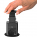 Distribuitor electric ascuns - 3 prize - negru mat - Delight