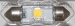 Bec Plafoniera C5W led 4000k,1w set 1 buc, model nou