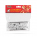 Panglică LED de Crăciun - argintie - 5 m x 5 cm - 2 x AA