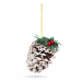 Decor de Crăciun - con - 12 cm - 2 buc/pachet